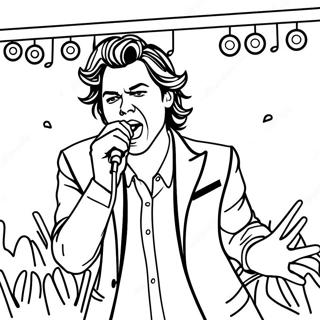 Pagina Para Colorir De Harry Styles Cantando No Palco 26267-24085