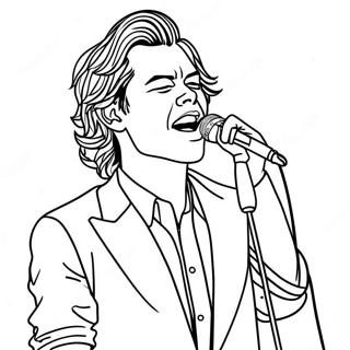 Pagina Para Colorir De Harry Styles Cantando No Palco 26267-24086