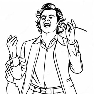 Pagina Para Colorir De Harry Styles Cantando No Palco 26267-24087