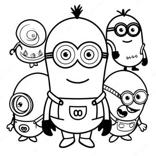 Pagina Para Colorir De Personagens Minions 26277-24095