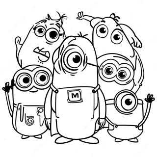 Pagina Para Colorir De Personagens Minions 26277-24096