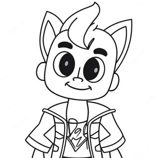 Pagina Para Colorir De Johnny Test 26301-24106