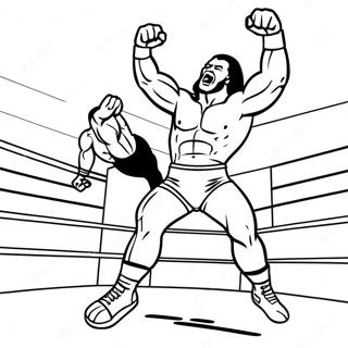 Pagina Para Colorir Do Lutador Da Wwe Pulando Em Cima Do Oponente 26342-24142