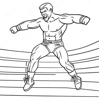 Pagina Para Colorir Do Lutador Da Wwe Pulando Em Cima Do Oponente 26342-24143