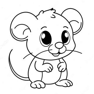 Rato Fofo Pagina Para Colorir 26432-24202