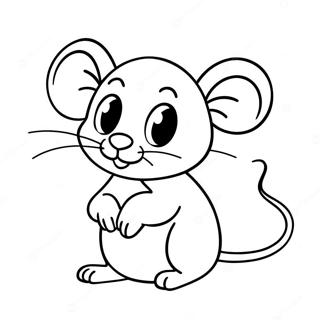 Rato Fofo Pagina Para Colorir 26432-24204