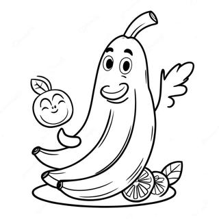 Banana Come Pagina Para Colorir 26452-24219