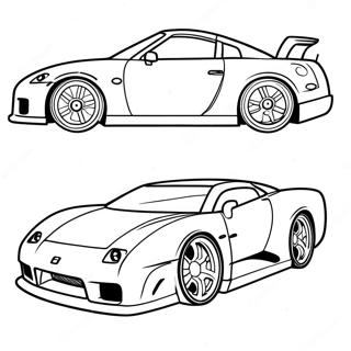 Pagina Para Colorir Do Carro Esportivo Da Nissan 26533-24285