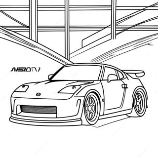 Pagina Para Colorir Do Carro Esportivo Da Nissan 26533-24286