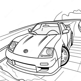 Pagina Para Colorir Do Carro Esportivo Da Nissan 26533-24287