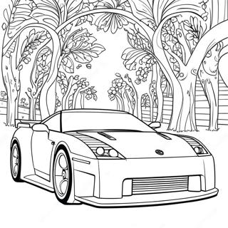 Pagina Para Colorir Do Carro Esportivo Da Nissan 26533-24288