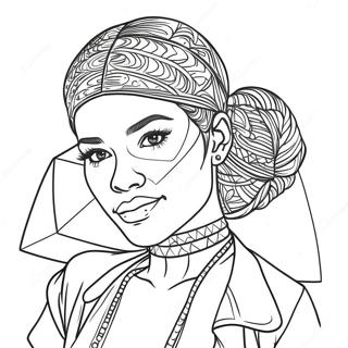 Pagina Para Colorir Da Zendaya 26542-24291