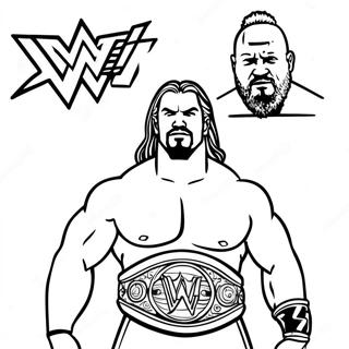 Pagina Para Colorir Wwe 26622-24356