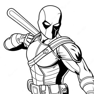 Pagina Para Colorir Deathstroke Em Acao 26633-24367