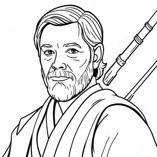 Obi Wan Kenobi Páginas Para Colorir