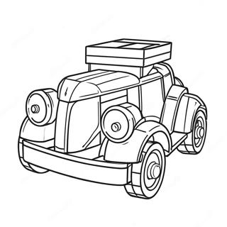 Carro Lego Páginas Para Colorir