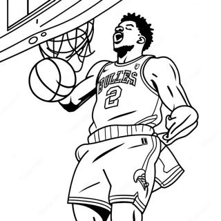 Pagina Para Colorir Do Jimmy Butler Dando Enterrada No Basquete 26773-24477