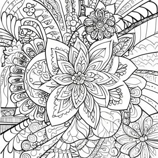 Pagina Para Colorir Mandala De Flor Intricada 26793-24494