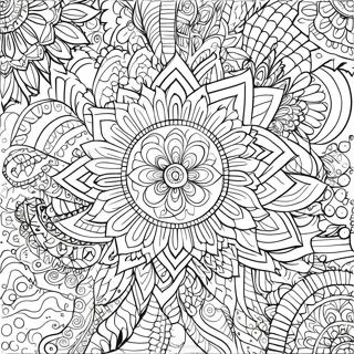 Pagina Para Colorir Mandala De Flor Intricada 26793-24496