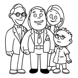 Pagina Para Colorir Engracada Da Familia American Dad 26823-24518