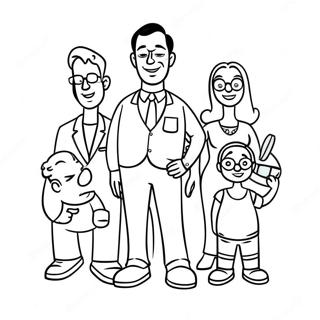 Pagina Para Colorir Engracada Da Familia American Dad 26823-24519