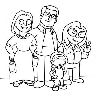 Pagina Para Colorir Engracada Da Familia American Dad 26823-24520