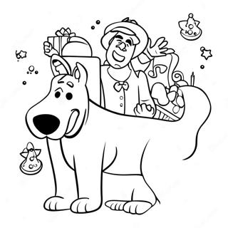 Pagina Para Colorir Scooby Doo De Natal 26832-24524