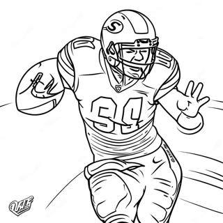 Pagina Para Colorir Do Travis Kelce Em Acao 26903-24582