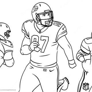 Pagina Para Colorir Do Travis Kelce Em Acao 26903-24583