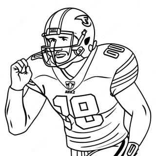 Pagina Para Colorir Do Travis Kelce Em Acao 26903-24584