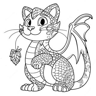 Pagina Para Colorir Do Dragao Gato 26912-24586