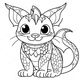 Pagina Para Colorir Do Dragao Gato 26912-24587