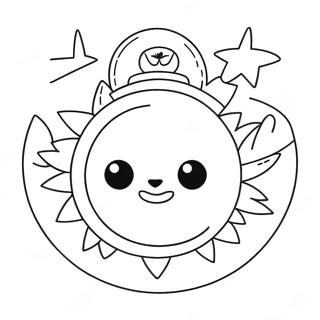 Sol E Lua Fnaf Páginas Para Colorir