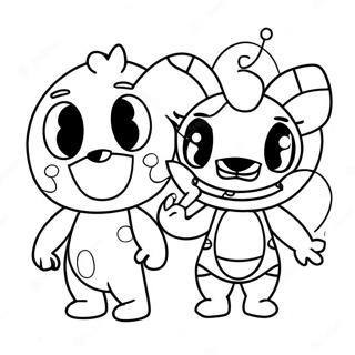 Pagina Para Colorir Dos Personagens Chibi Sol E Lua Fnaf 27013-24669