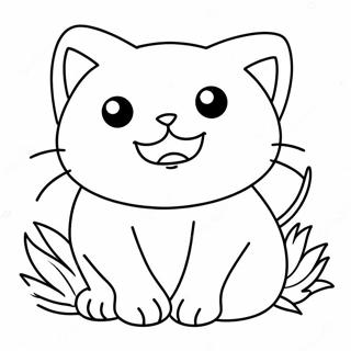 Pagina Para Colorir Gato Monstro Sonolento 27033-24685