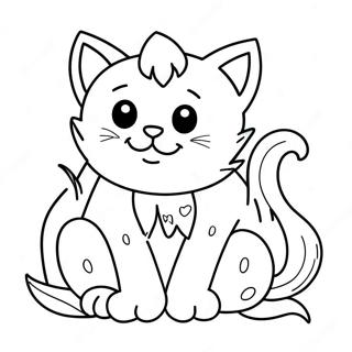 Pagina Para Colorir Gato Monstro Sonolento 27033-24687