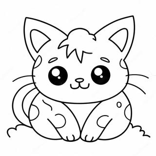 Pagina Para Colorir Gato Monstro Sonolento 27033-24688