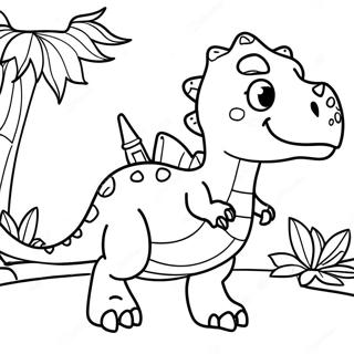 Dinossauro Com Nomes Páginas Para Colorir