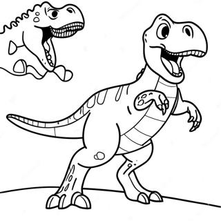 Pagina Para Colorir Dinossauro T Rex Rugindo 27103-24741