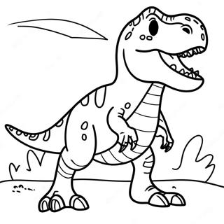 Pagina Para Colorir Dinossauro T Rex Rugindo 27103-24743