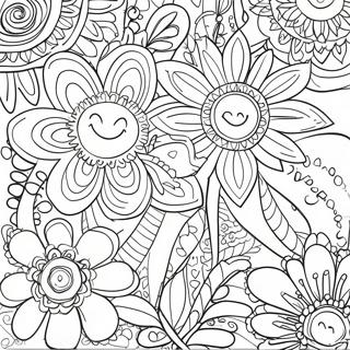 Pagina Para Colorir Poder Das Flores Dos Anos 60 27122-24754