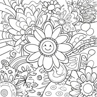 Pagina Para Colorir Poder Das Flores Dos Anos 60 27122-24756