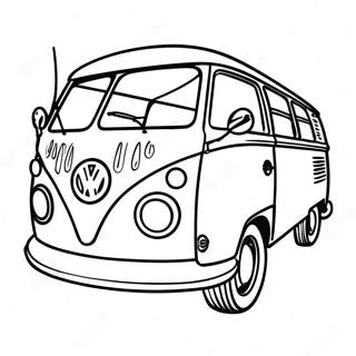 Pagina Para Colorir Onibus Volkswagen Retro Dos Anos 60 27123-24758