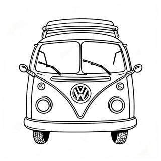 Pagina Para Colorir Onibus Volkswagen Retro Dos Anos 60 27123-24759