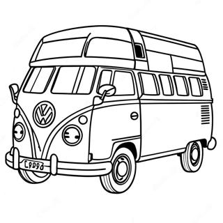 Pagina Para Colorir Onibus Volkswagen Retro Dos Anos 60 27123-24760