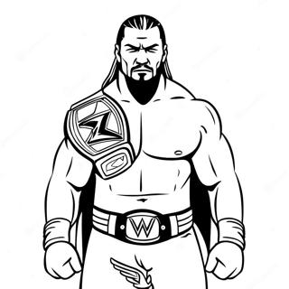 Pagina Para Colorir Wwe 27222-24836