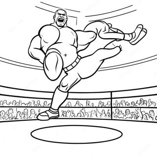 Pagina Para Colorir Lutador Da Wwe Pulando Em Cima Do Oponente 27223-24837