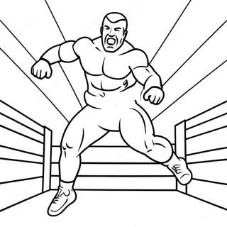 Pagina Para Colorir Lutador Da Wwe Pulando Em Cima Do Oponente 27223-24839