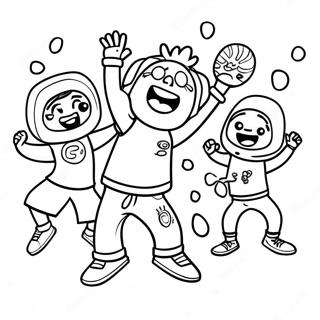 Pagina Para Colorir Festa De Danca Gonoodle 27264-24861