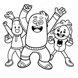 Pagina Para Colorir Festa De Danca Gonoodle 27264-24863